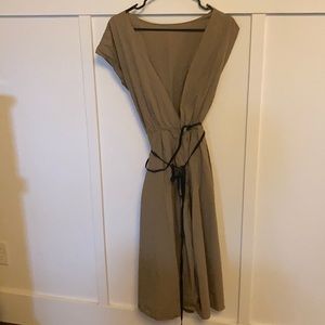 Hache Midi dress open back